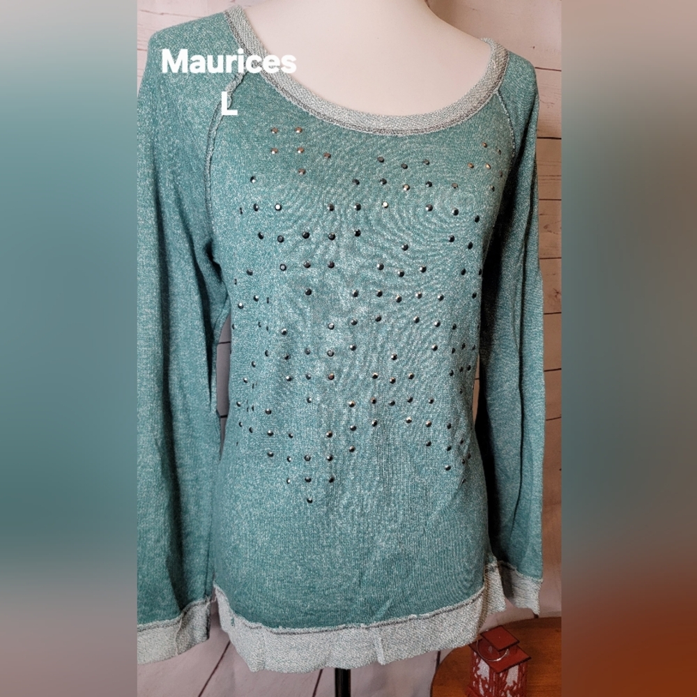 Maurices Teal Long Sleeve Top